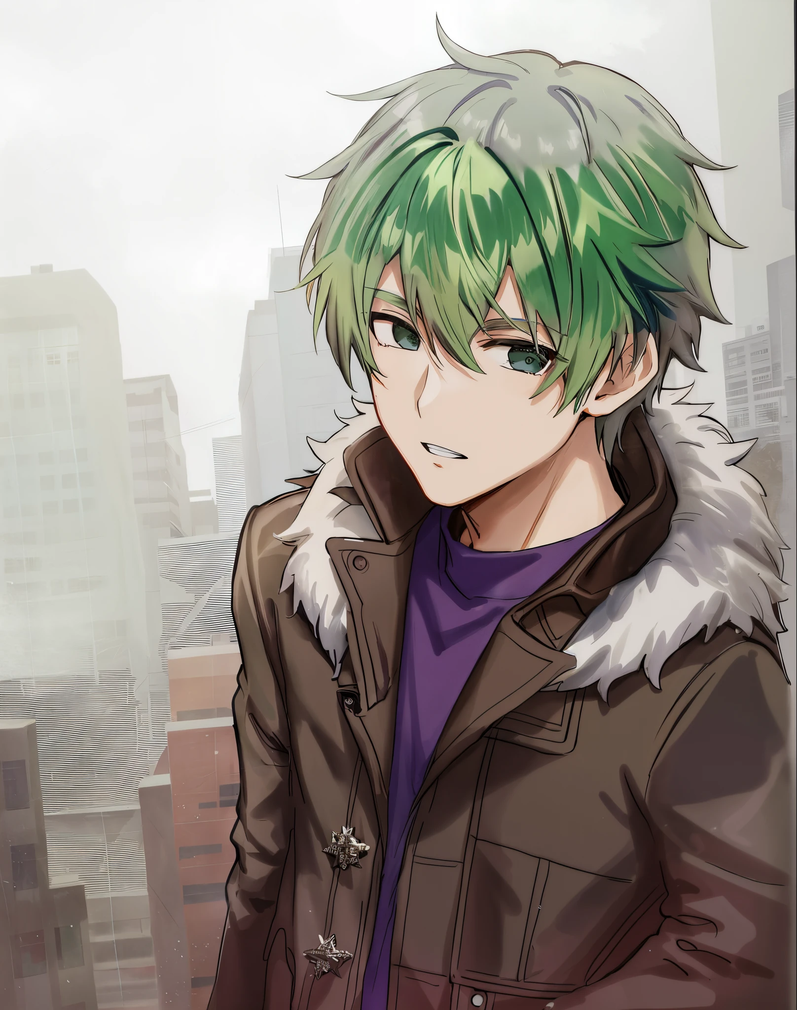 transform in green hair