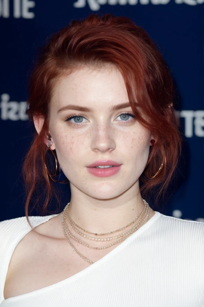 pale 21-year-old Irishwoman, looking up at the viewer, cute, (full body) full-length shot, beautiful woman sitting in bar, hair up sweep, in a nightclub (full body: 1.3), (undressed, disheveled, with bright red matted hair), (standing), full-length portrait, perfect face, captivating eyes, bright details, wearing pearl choker, wearing hoop earrings, ultra sharp focus, wearing half cup pushup bra, full body, (high skin detail), freckles, yummy breasts, hard (blue tint: 0.6), (dirty: 0.8), (bloody: 0.7), Key lighting, (backlight: 0.5), medium depth of field, Canon 5D, 50mm lens, f/4 aperture, (ultra-detailed, complex detail), sharp focus, soft colors, 8k, absurd, 8mm film grain, war photography,flirting with camera, max detail, roughness, real life, ultra realistic, photorealism, photography, photography, high detailed skin, detailed skin, best ratio four finger and one thumb (realistic, photo-realistic:1.37)