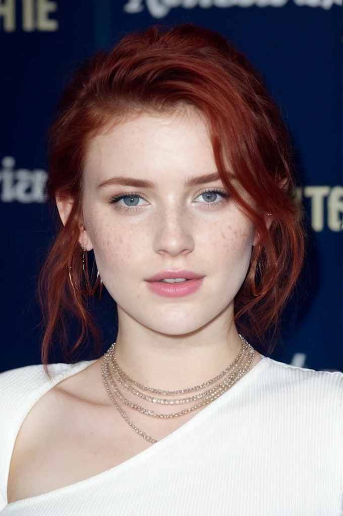 pale 21-year-old Irishwoman, looking up at the viewer, cute, (full body) full-length shot, beautiful woman sitting in bar, hair up sweep, in a nightclub (full body: 1.3), (undressed, disheveled, with bright red matted hair), (standing), full-length portrait, perfect face, captivating eyes, bright details, wearing pearl choker, wearing hoop earrings, ultra sharp focus, wearing half cup pushup bra, full body, (high skin detail), freckles, yummy breasts, hard (blue tint: 0.6), (dirty: 0.8), (bloody: 0.7), Key lighting, (backlight: 0.5), medium depth of field, Canon 5D, 50mm lens, f/4 aperture, (ultra-detailed, complex detail), sharp focus, soft colors, 8k, absurd, 8mm film grain, war photography,flirting with camera, max detail, roughness, real life, ultra realistic, photorealism, photography, photography, high detailed skin, detailed skin, best ratio four finger and one thumb (realistic, photo-realistic:1.37)