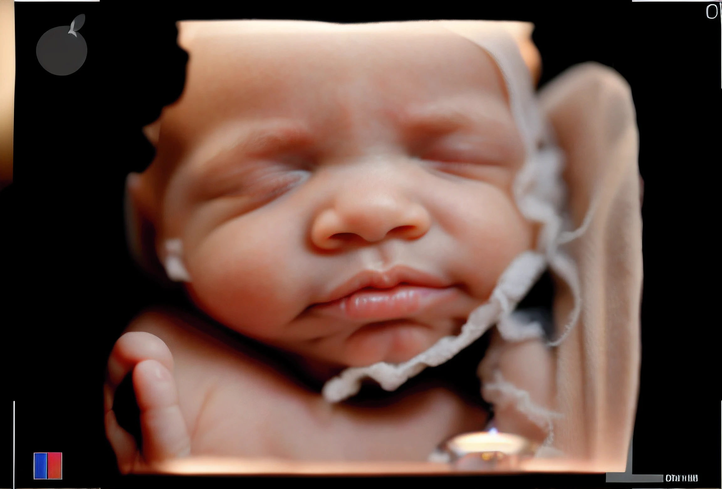 portrait, sleeping baby, fetus, inside womb, rosy face, hd, realistic, cute, baby girl,  8k, uhd, high quality, sharp focus, he composition beautiful rich and bright