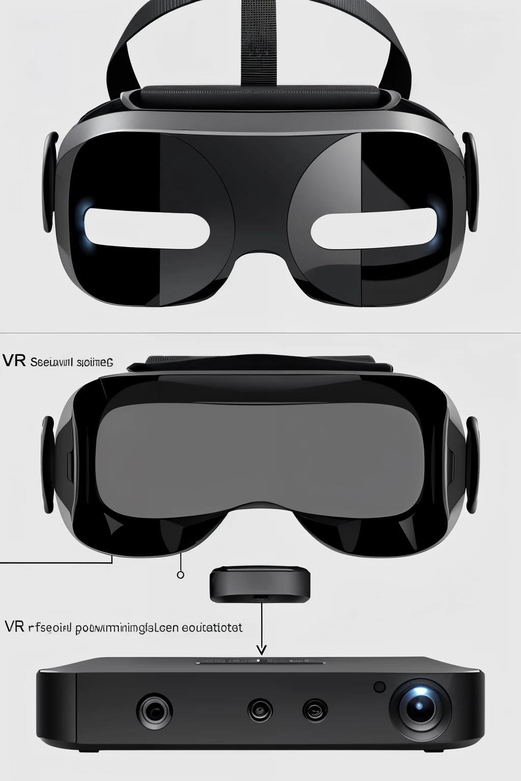 VR devices,Product diagram,Lateral face.k hd