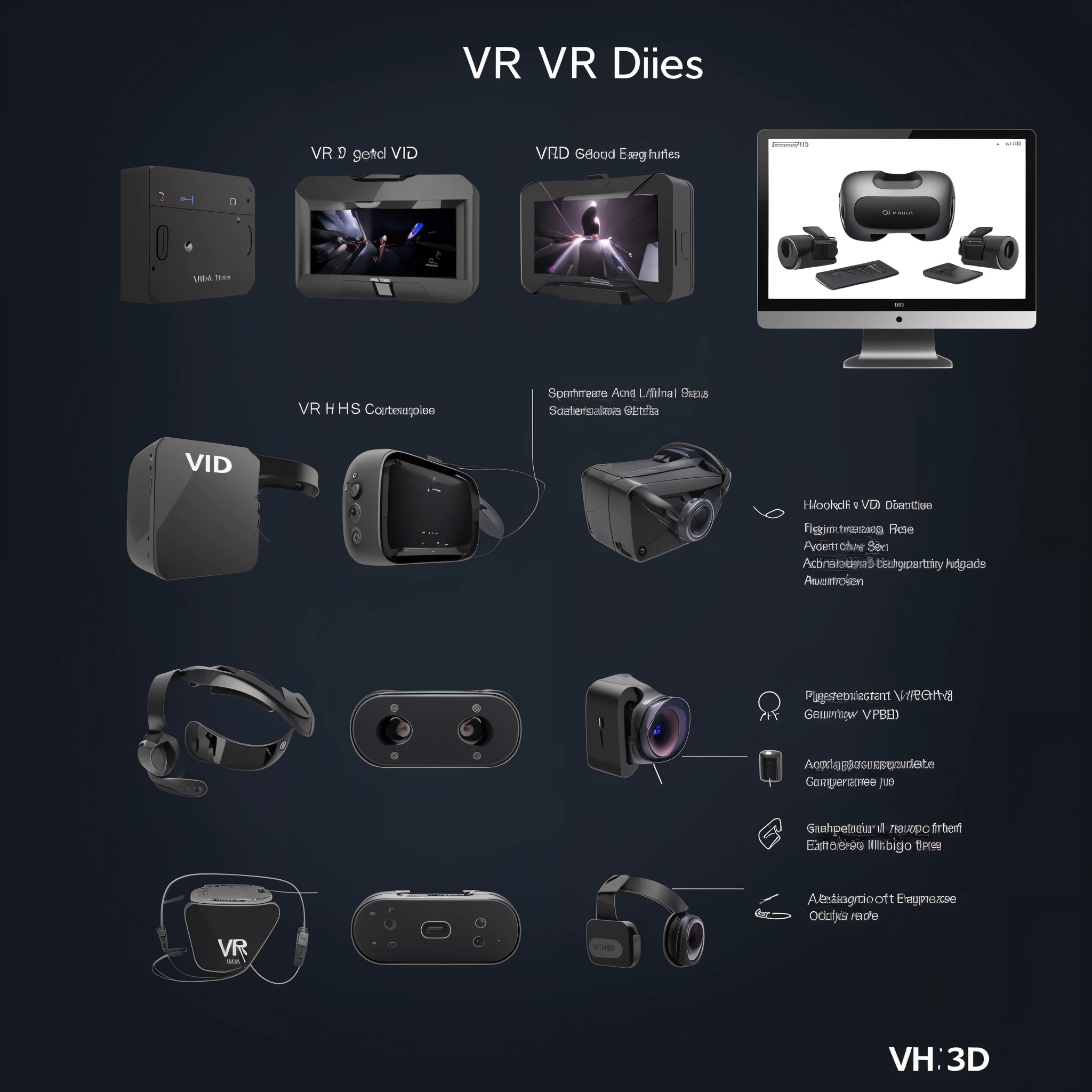 VR devices,Product diagram,k hd,individually