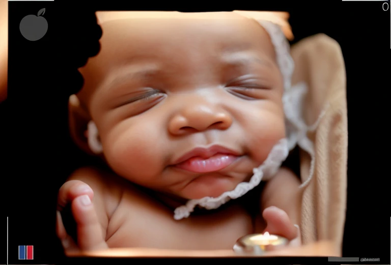 portrait, , chinese black baby, sleeping baby, fetus, inside womb, rosy face, hd, realistic, cute, baby girl,  8k, uhd, high quality, sharp focus, he composition beautiful rich and bright