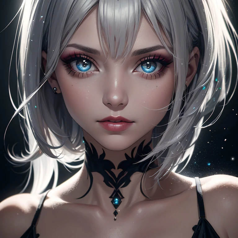 ((high quality, masterpiece:1.4)), 1girl, upper body, gym clothes, white hair, rainbow colored hair, gradient hair, pretty face, beautiful face, beautiful eyes, beautiful girl, pretty girl, perfect facial shape, absurdres, realistic proportions, dynamic pose, high details, intricate, intricate details, realistic eyes, realistic eye proportions, sharp focus, 32k, realistic lighting, extreme details, realistic pupils, realistic proportion eyes, realistic proportions pupils, realistic shadows, evafie