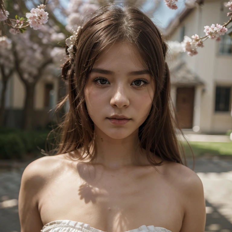 1girl , (incredibly_absurdres:1.5), 'solo' 'an extremely delicate , beautiful girl , 8k wallpaper,sakura:1.6,