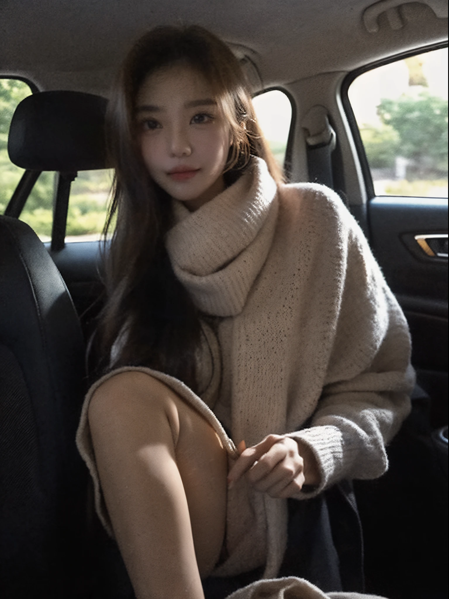 Man wearing scarf sitting in car, jinyoung shin, Nam Jae-yeon, Cui Xianhua, sits in her car, Lee Ji-eun, lee ji eun, Parking distance - minutes, Bae Xiuzhi, Jung Sang-soo, Korean girls, Ziyu was born twice, 1 8 yes, Huang Shishi, Urzans