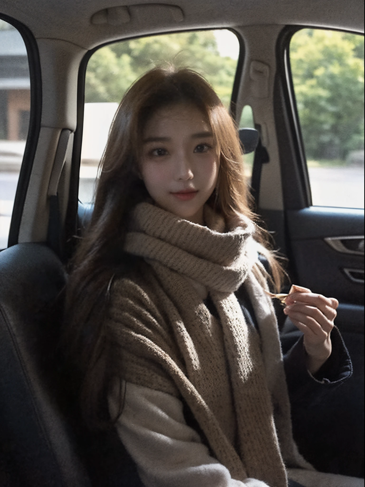 Man wearing scarf sitting in car, jinyoung shin, Nam Jae-yeon, Cui Xianhua, sits in her car, Lee Ji-eun, lee ji eun, Parking distance - minutes, Bae Xiuzhi, Jung Sang-soo, Korean girls, Ziyu was born twice, 1 8 yes, Huang Shishi, Urzans