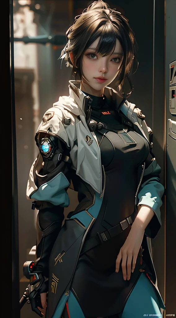 ((Best quality)), ((masterpiece)), (detailed:1.4), 3D, an image of a beautiful cyberpunk female,HDR (High Dynamic Range),Ray Tracing,NVIDIA RTX,Super-Resolution,Unreal 5,Subsurface scattering,PBR Texturing,Post-processing,Anisotropic Filtering,Depth-of-field,Maximum clarity and sharpness,Multi-layered textures,Albedo and Specular maps,Surface shading,Accurate simulation of light-material interaction,Perfect proportions,Octane Render,Two-tone lighting,Wide aperture,Low ISO,White balance,Rule of thirds,8K RAW,