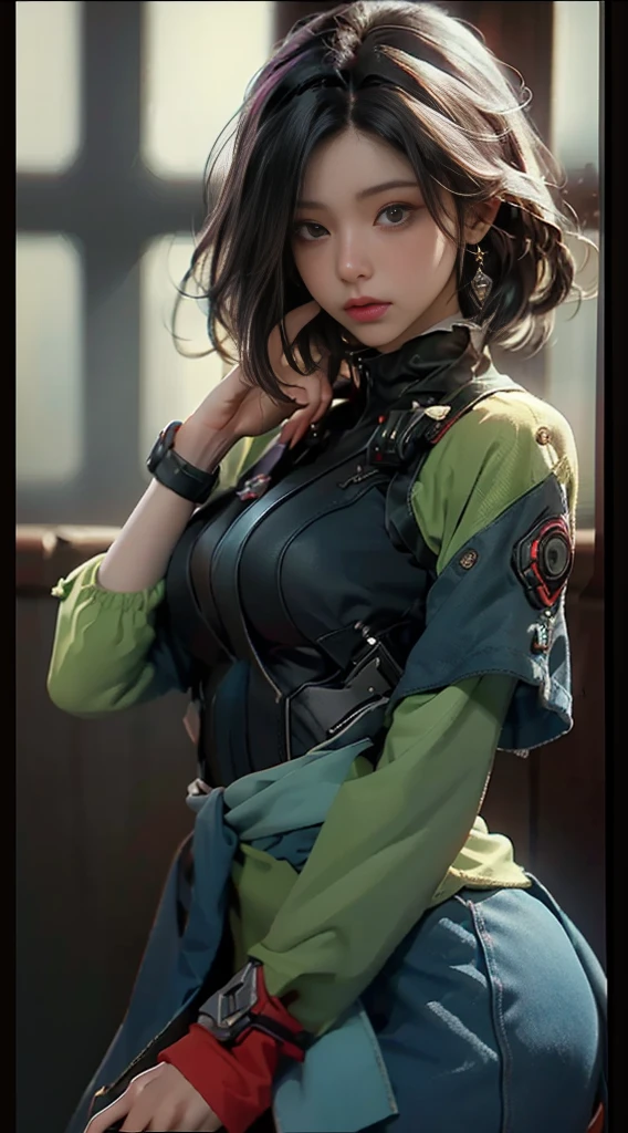 ((Best quality)), ((masterpiece)), (detailed:1.4), 3D, an image of a beautiful cyberpunk female,HDR (High Dynamic Range),Ray Tracing,NVIDIA RTX,Super-Resolution,Unreal 5,Subsurface scattering,PBR Texturing,Post-processing,Anisotropic Filtering,Depth-of-field,Maximum clarity and sharpness,Multi-layered textures,Albedo and Specular maps,Surface shading,Accurate simulation of light-material interaction,Perfect proportions,Octane Render,Two-tone lighting,Wide aperture,Low ISO,White balance,Rule of thirds,8K RAW,