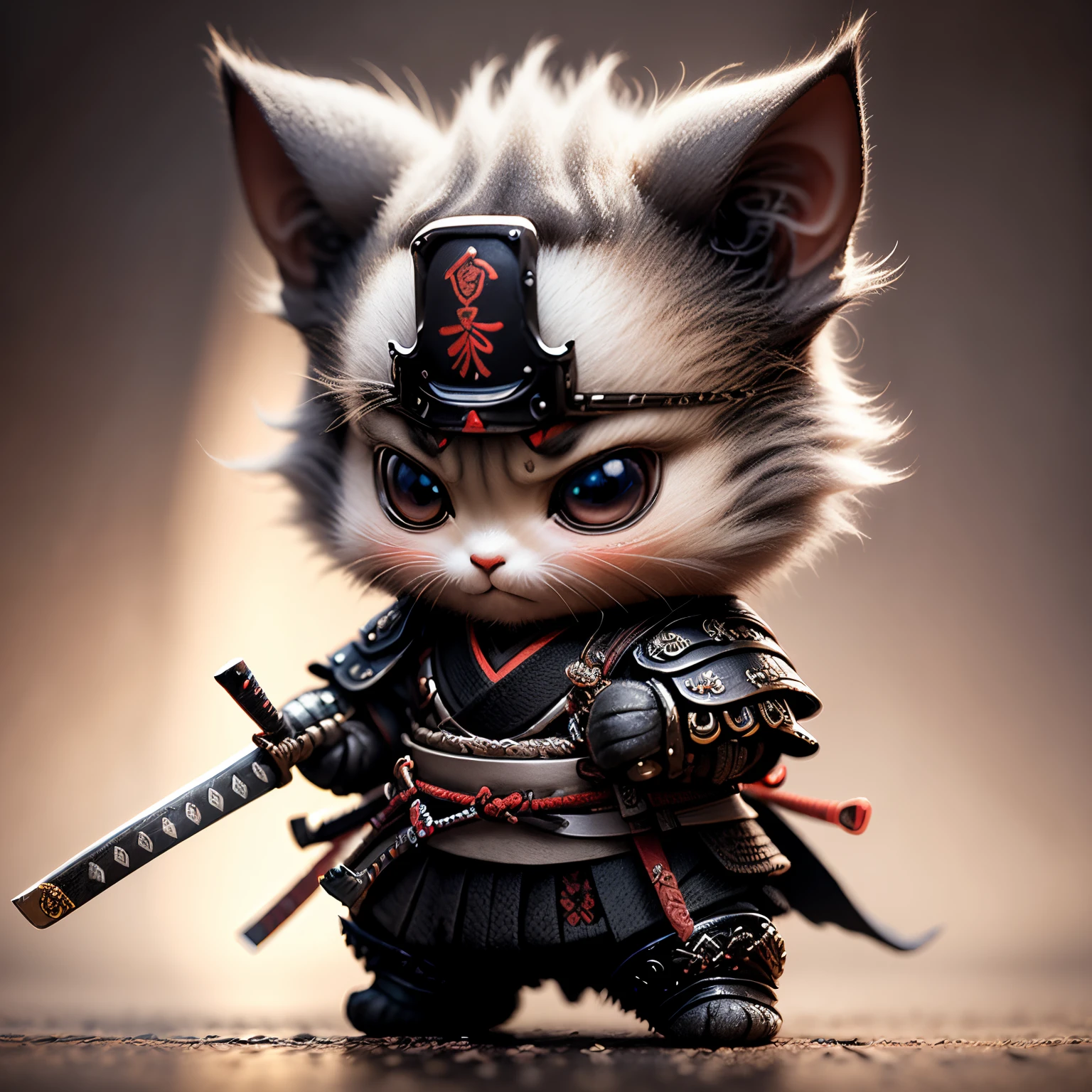 masterpiece、top-quality、ultra-detailliert、(chibi character samurai:1.2)、countless samurai、Samurai、Crowded with many samurai、Male Chibi Character