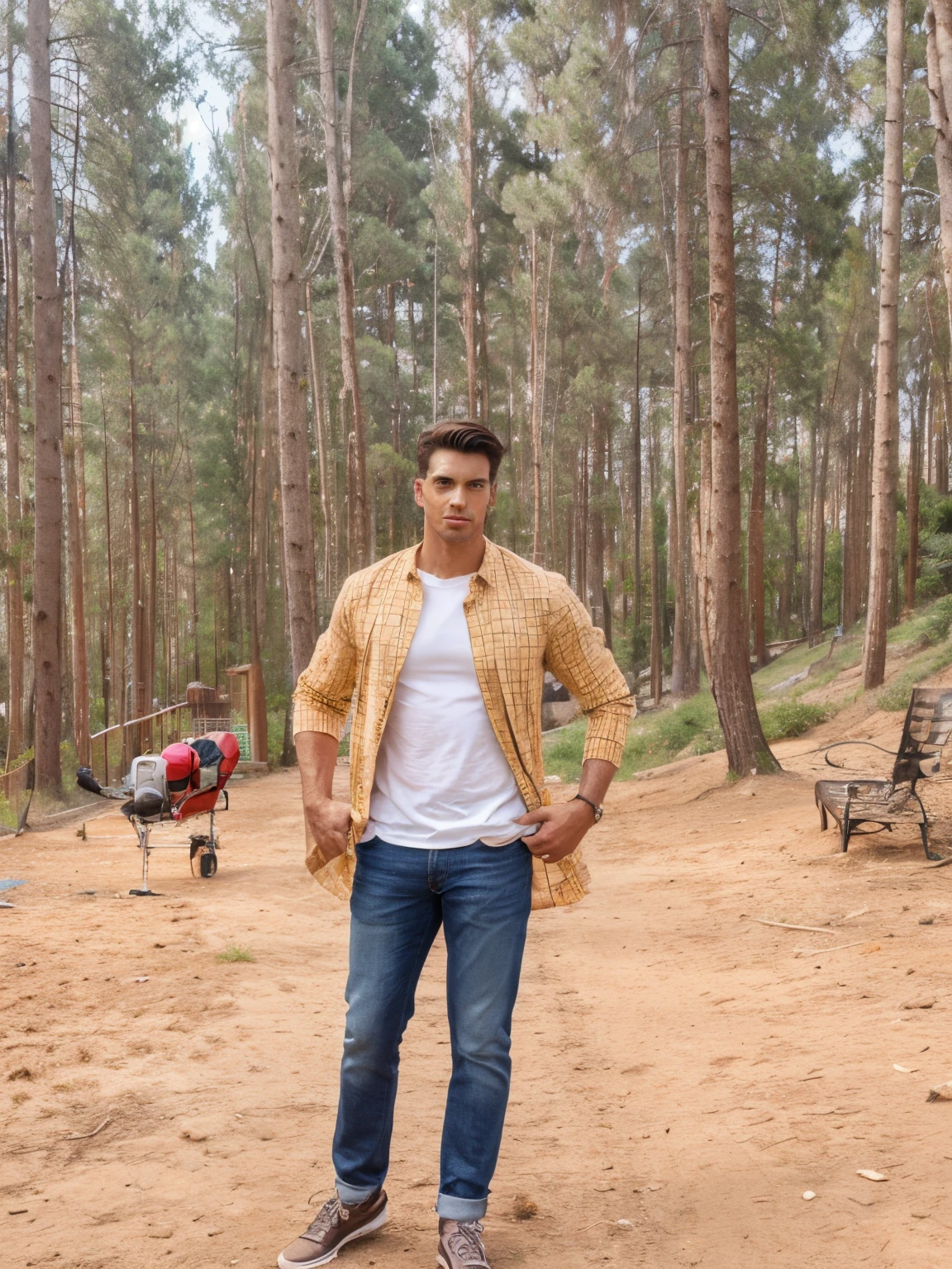 Change background, handsome, model look, 8k