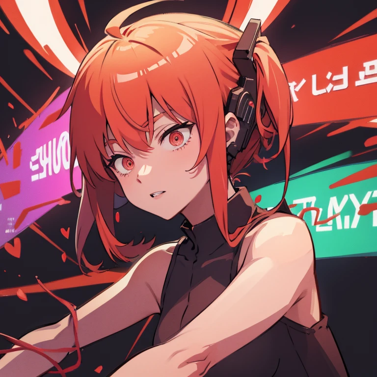 Neon red, bloody background