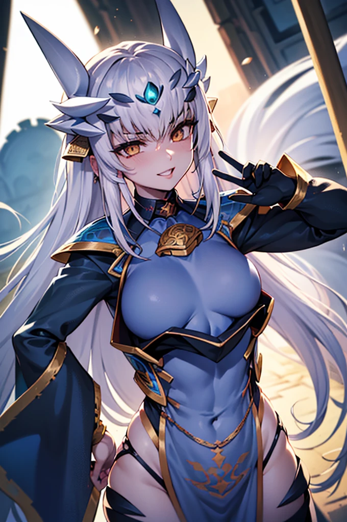 Illustration, ((((1girl)))), Lancerot / kiyohime 8k, UHD, HD Wallpaper, Illustration, 1person, 1girl, (((lancelot (fate/grand order) ))), (((genderswap male to female ))), (((kiyohime (fate) ))), (((fusion body))), (((body agglutination))), (((combination body))), (((fused cloth))), ((((Armadura blanca)))), (((color fusion))), (((fusion of characteristicusion))), (((agglutination))), (((hembra madura))), (((manos en los pechos hipig))), (((hombros estrechos))), (((cintura estrecha))), (((They are smiling))), Cabello largo, enorme, (((Jardin de un castillo))), Obra maestra, mejor calidad, ((Obra maestra)), ((mejor calidra descarrilado)), Parte superior del cuerpo, {{{agglutination}}}, Pose con las manos en las caderaira la cara de la persona))), (((mirada cara a cara))),