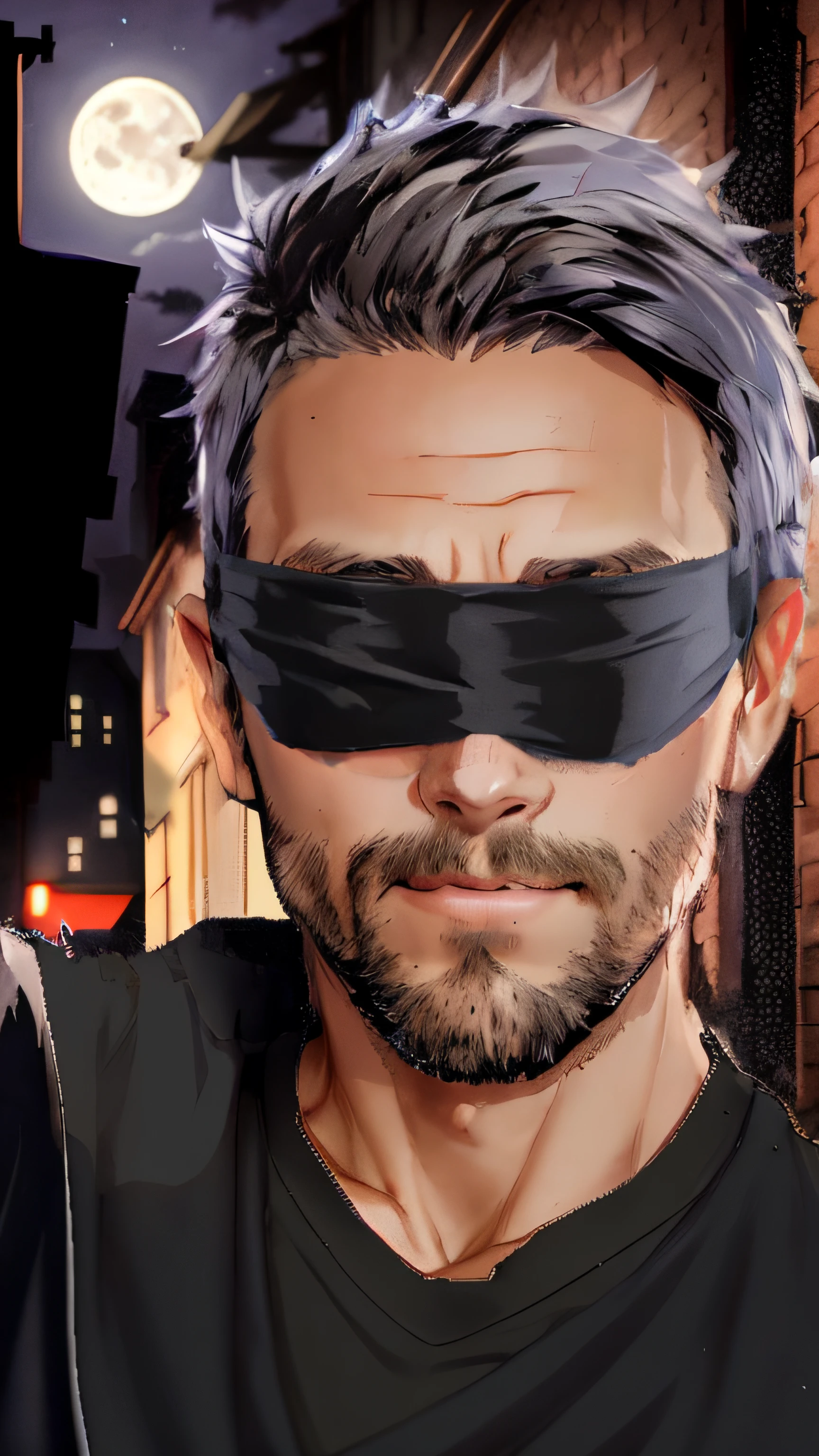 black blindfold