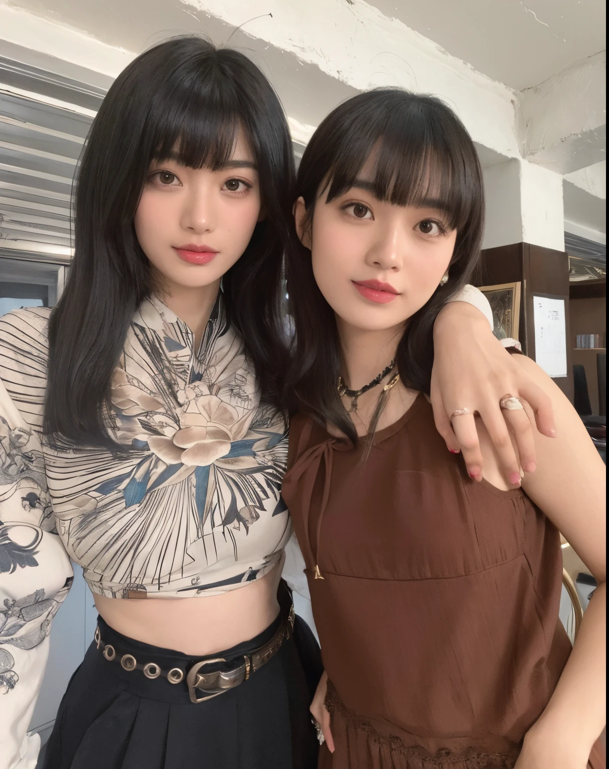 there are two people sitting at a table with a cake,  my linh, lovely couple, very very low quality picture, 👅 👅, from 8 k matte, high quality upload, very very low quality, taken with sony alpha 9, hoang long ly, very low quality, couple, profile pic, quy ho, 🤬 🤮 💕 🎀