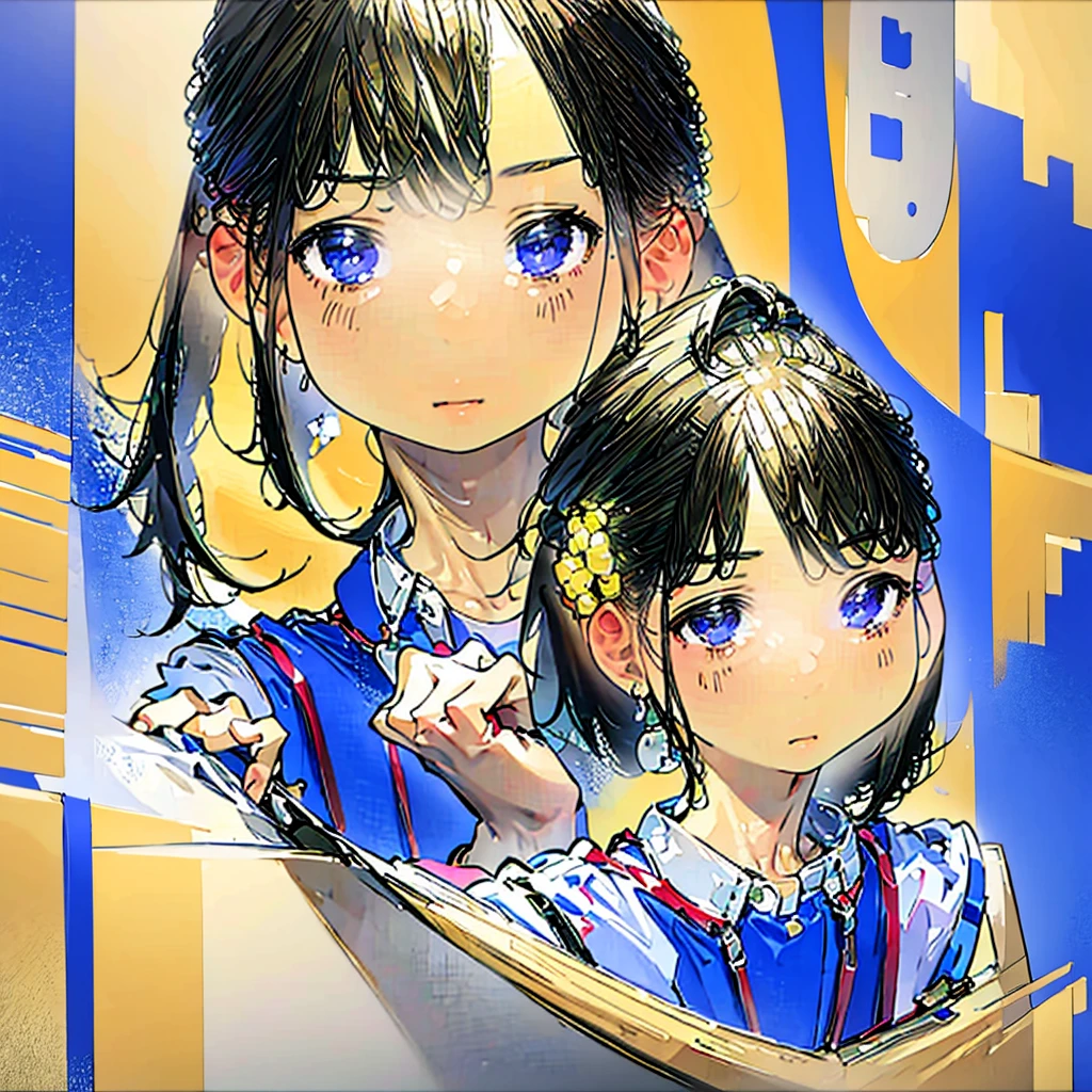A girl gazing at her reflection in a mirror, multiple girls appearing through optical illusions, vibrant colors, detailed facial features and expressions, flowing dresses, surrealistic backgrounds, mirrored surfaces, intricate patterns, realistic lighting, and masterful brushstrokes. (best quality,4k,8k,highres,masterpiece:1.2),ultra-detailed,(realistic,photorealistic,photo-realistic:1.37), vibrant colors, multiple girls, optical illusions, reflections, intriguing patterns, mesmerizing surrealistic backgrounds, flowing dresses, detailed facial features, expressive eyes and lips, mirrored surfaces, realistic lighting, masterful brushstrokes, enchanting atmosphere, intriguing composition, vibrant and contrasting colors, dynamic poses, ethereal ambiance, delicate translucency, captivating beauty, surrealistic elements.