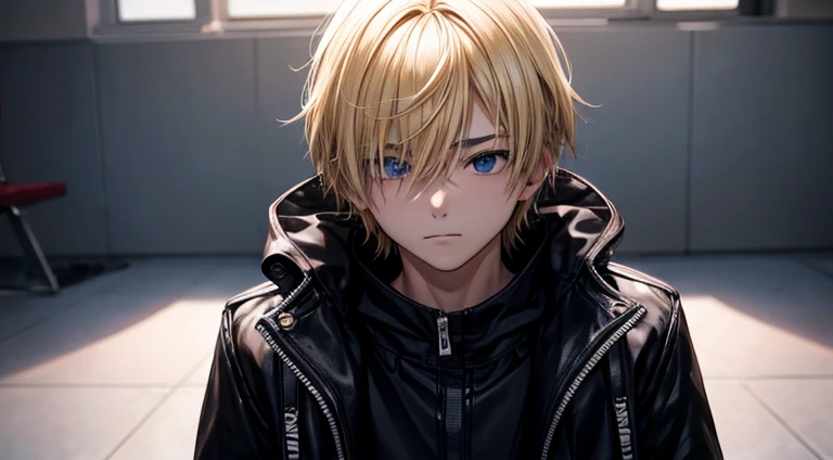 a emo ager guy with blonde hair