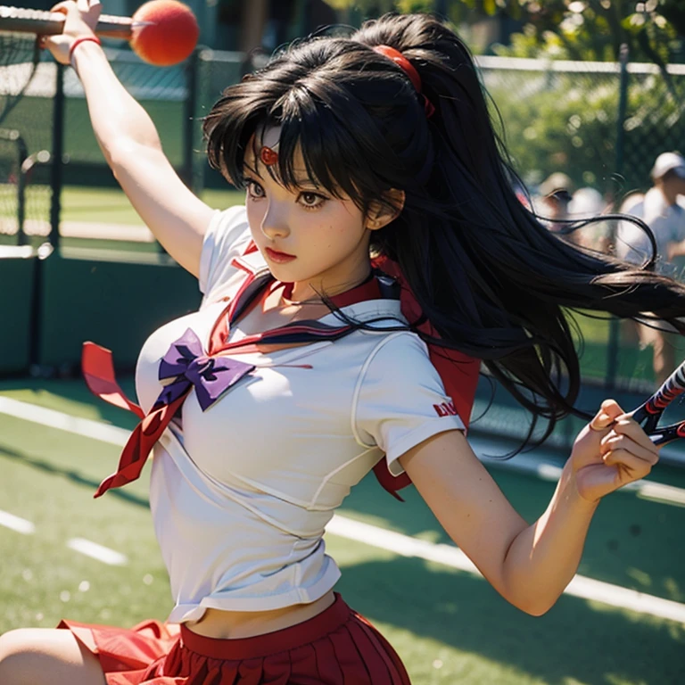 Sailor Mars as a tennis player