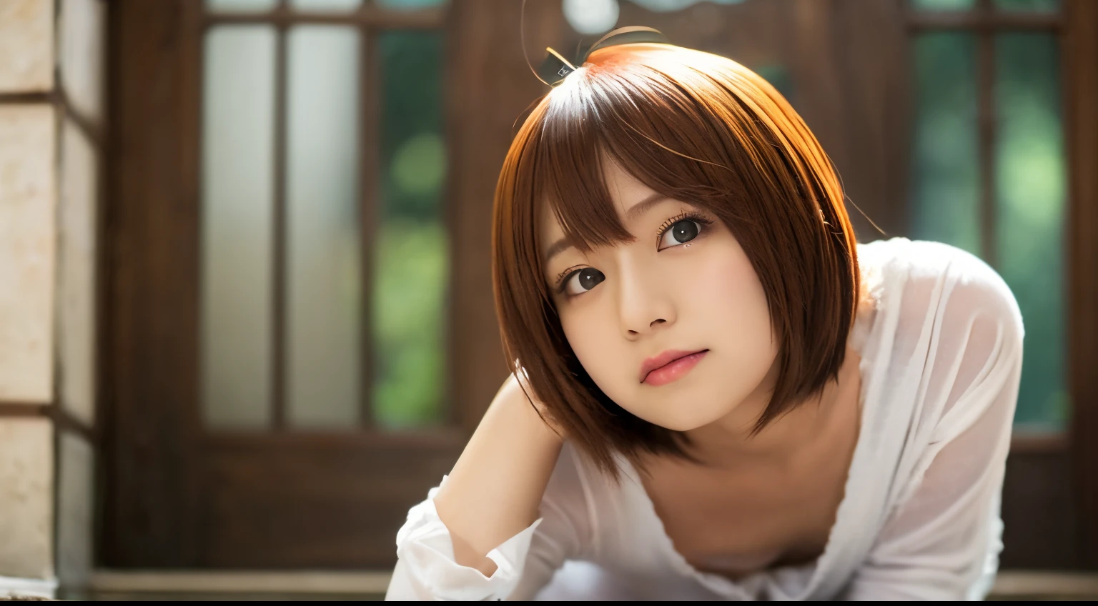 The cruel expressions of the beautiful and adorable Japanese supermodel cosplayer girls