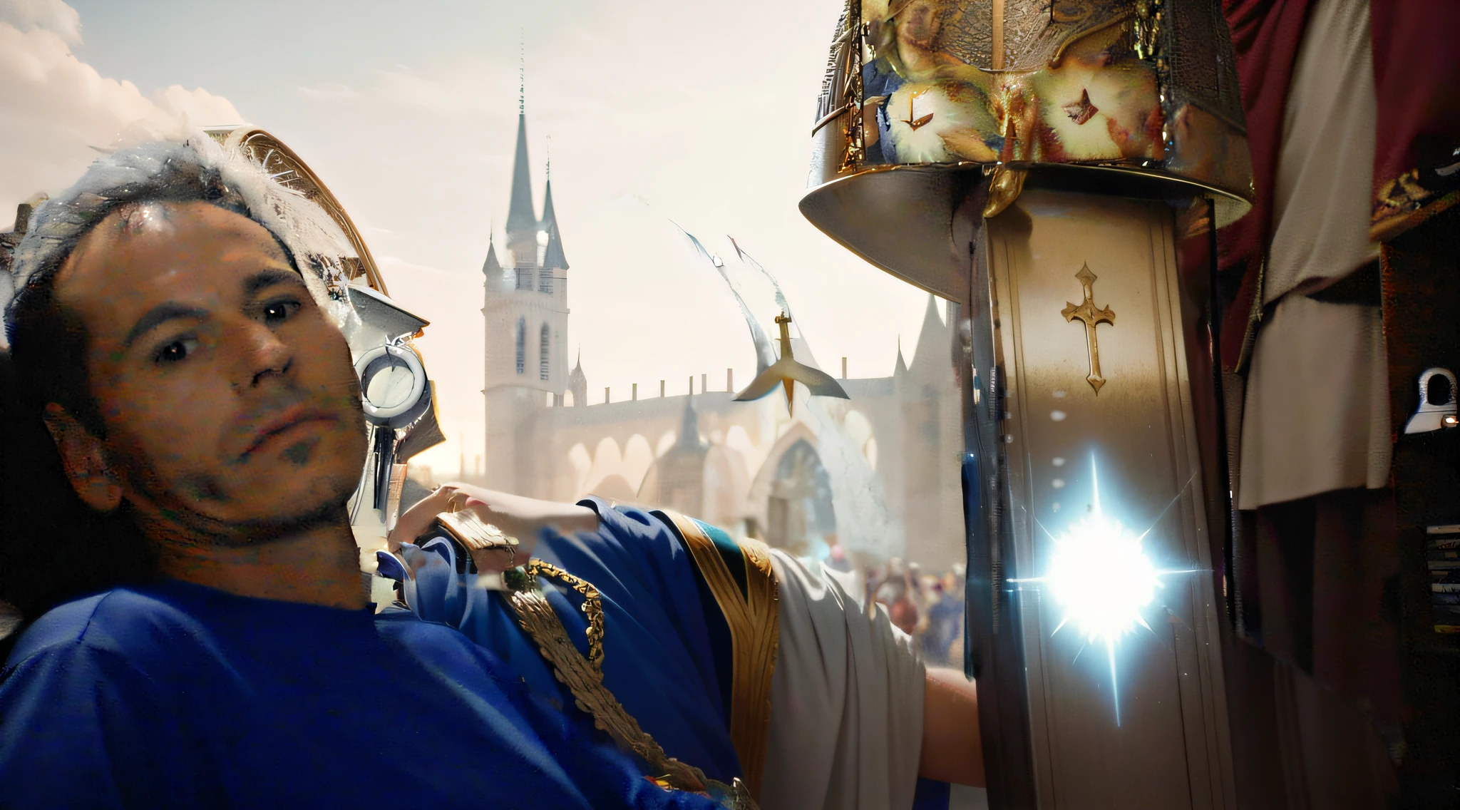 deixe o ceu estrelado e mais a presenca de nossa senhora e jessus cristo imagem de filme 4k