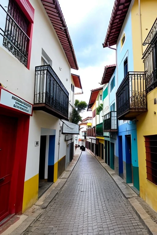 Uma cidade Pegoraro pitoresca aninhada em um vale