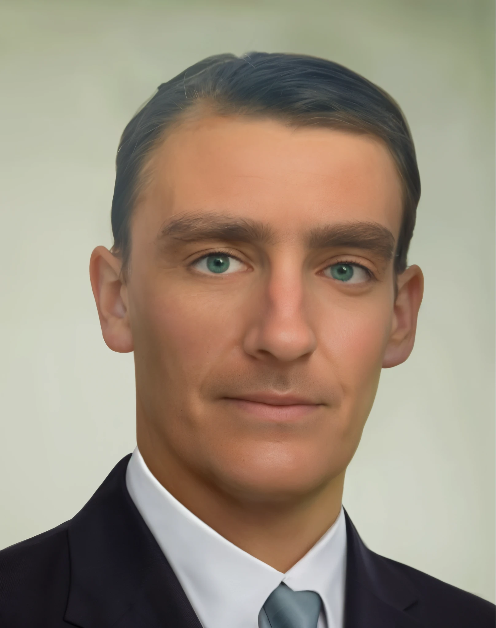 there is a man in a suit and tie with a green tie, rosto foto-realista, retrato realista da foto, Rosto fotorrealista, retrato fotorrealista, rendering of close up portrait, Retrato VFX altamente detalhado, Rosto ultra realista, Realistic portrait, foto retrato realista, retrato vfx altamente detalhado de, rosto humano realista, Rosto hiper-realista, retrato ultra realista, pintura mate digital