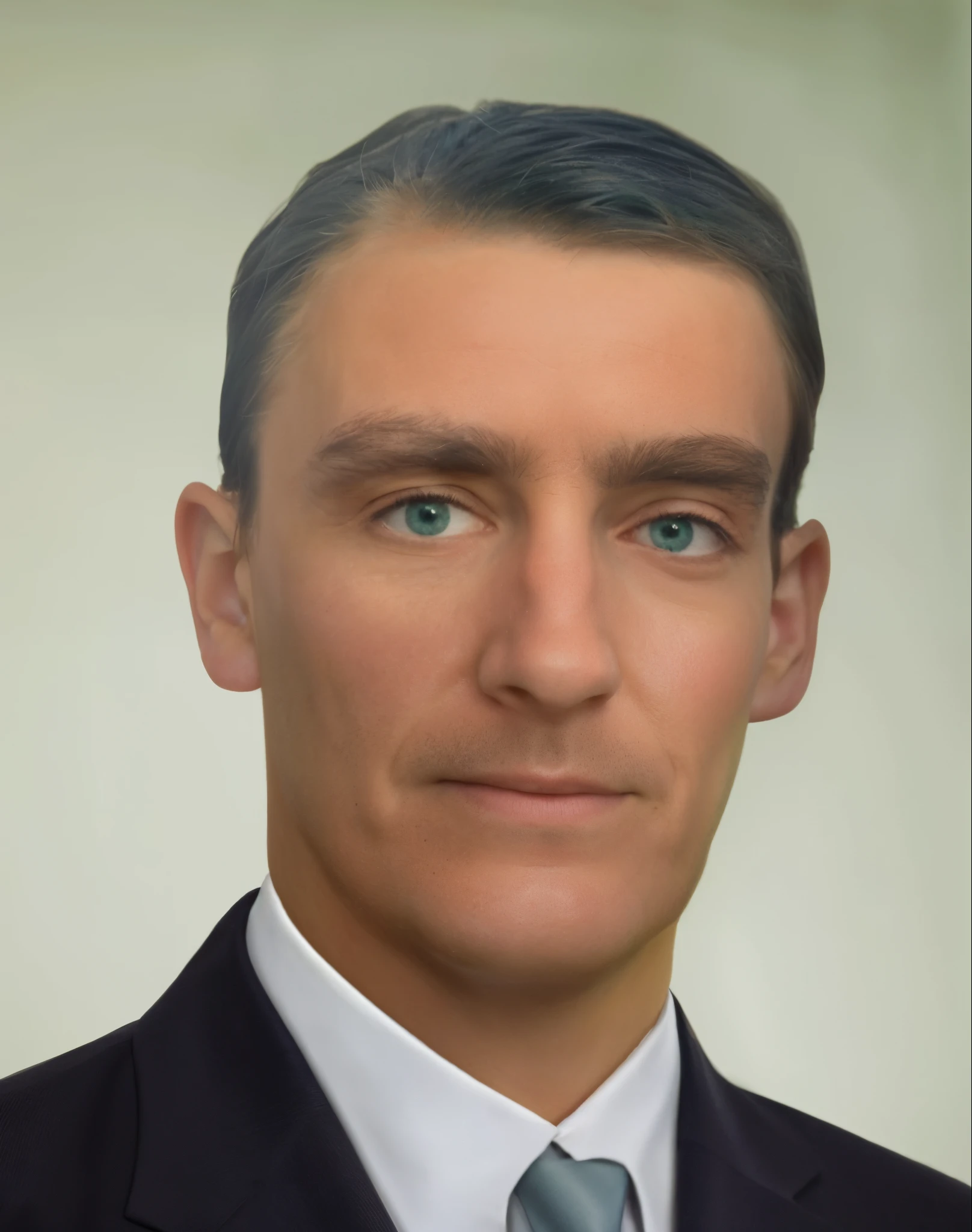 there is a man in a suit and tie with a green tie, rosto foto-realista, retrato realista da foto, Rosto fotorrealista, retrato fotorrealista, rendering of close up portrait, Retrato VFX altamente detalhado, Rosto ultra realista, Realistic portrait, foto retrato realista, retrato vfx altamente detalhado de, rosto humano realista, Rosto hiper-realista, retrato ultra realista, pintura mate digital