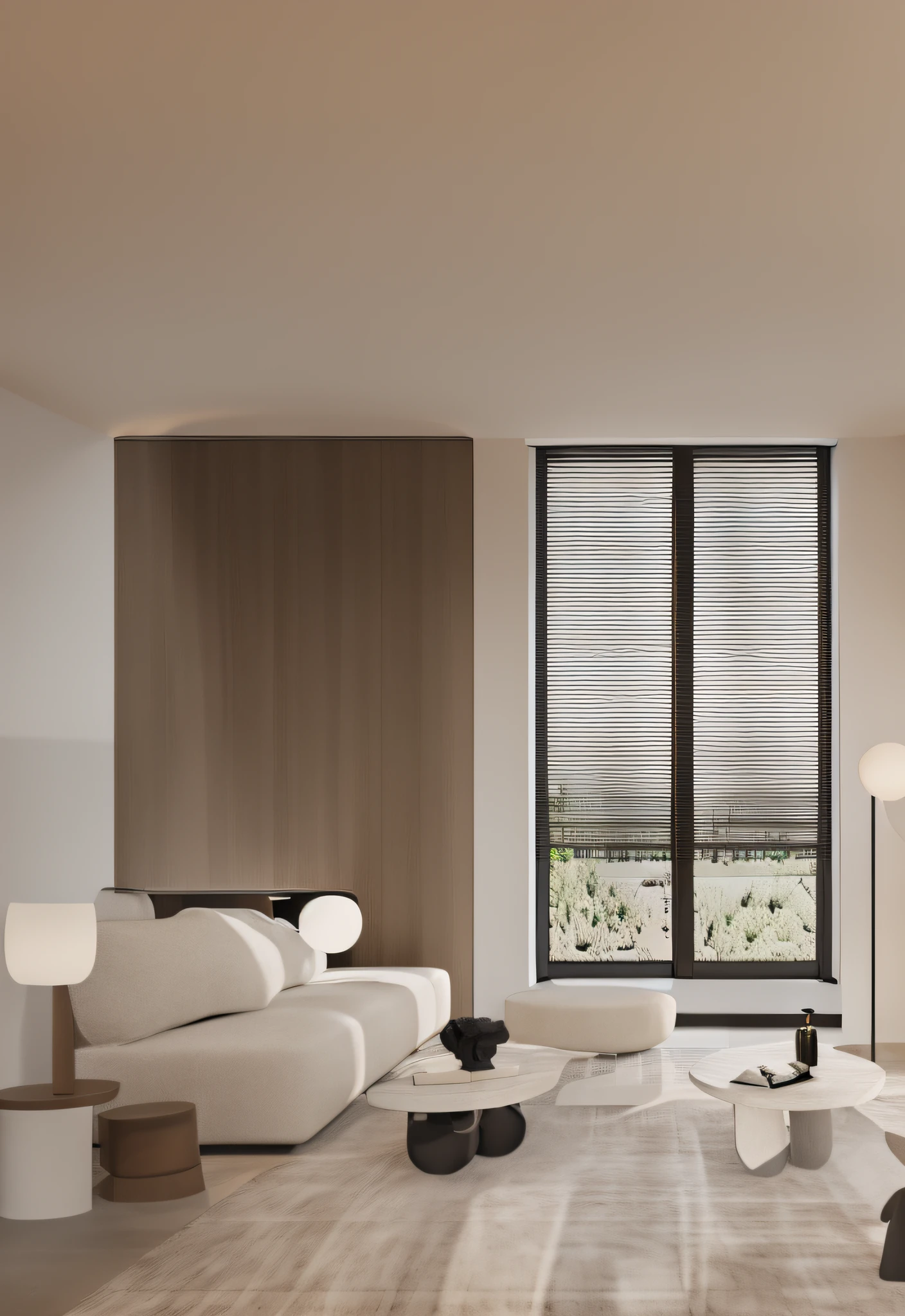 Highlight windows and roller blinds on windows