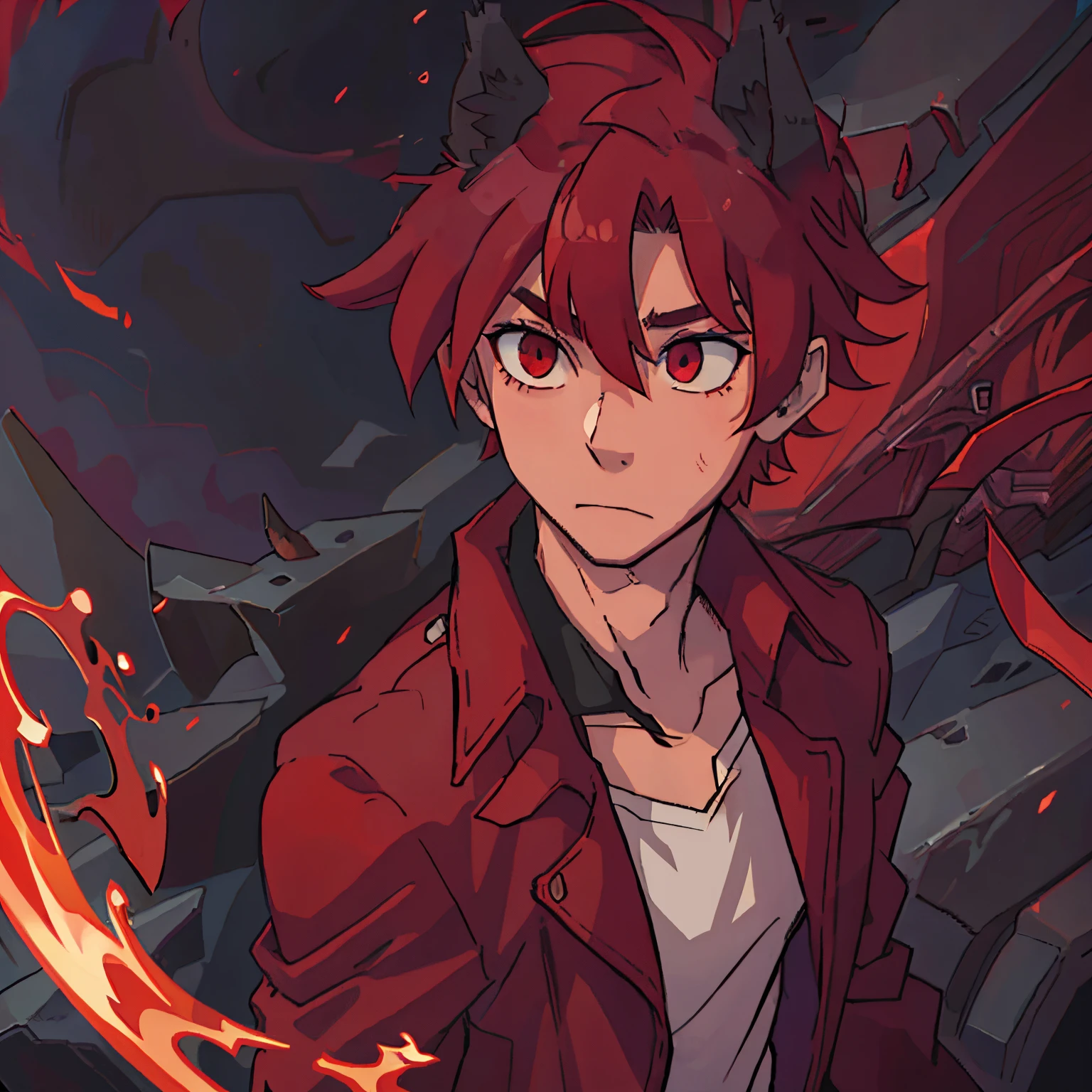 Make his black wolf ears bigger