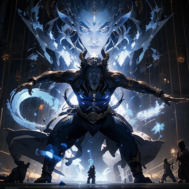 blue ashura dragon