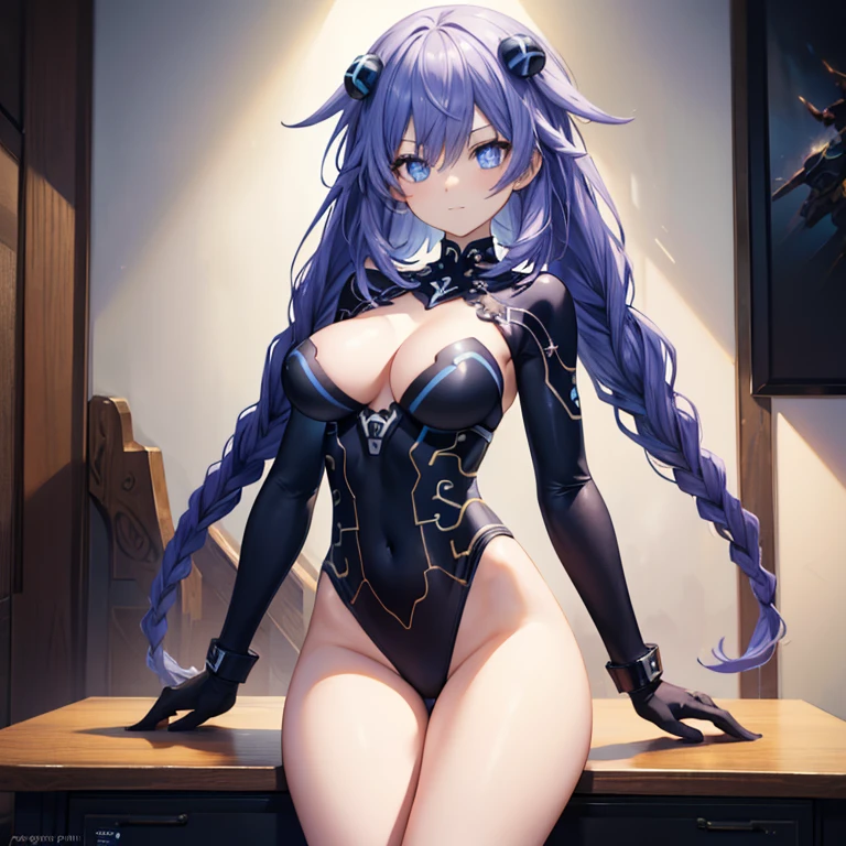 Leotard, highleg,A girl at the same table climbs onto the desk and looks at you.，Bad smile，Detailed art photos, beautifull detailed face, Dreamy, blazing, Back lighting, Glamour, Glow, shadowy, oil on canevas, brushstrokes, Soft, Ultra high definition, 8K, unreal enginee 5, Ultra Focus Sharp, ArtGerm, Roisch, nffsw, intricate art masterpiece, Menacing, Matte Paint Movie Poster, Golden ratio, CGsociety trend, Convoluted, epicd, Highly detailed, Vibrant, production cinematic character render, Quality model ultra-high，high-level image quality，well-muscled，The whole picture，