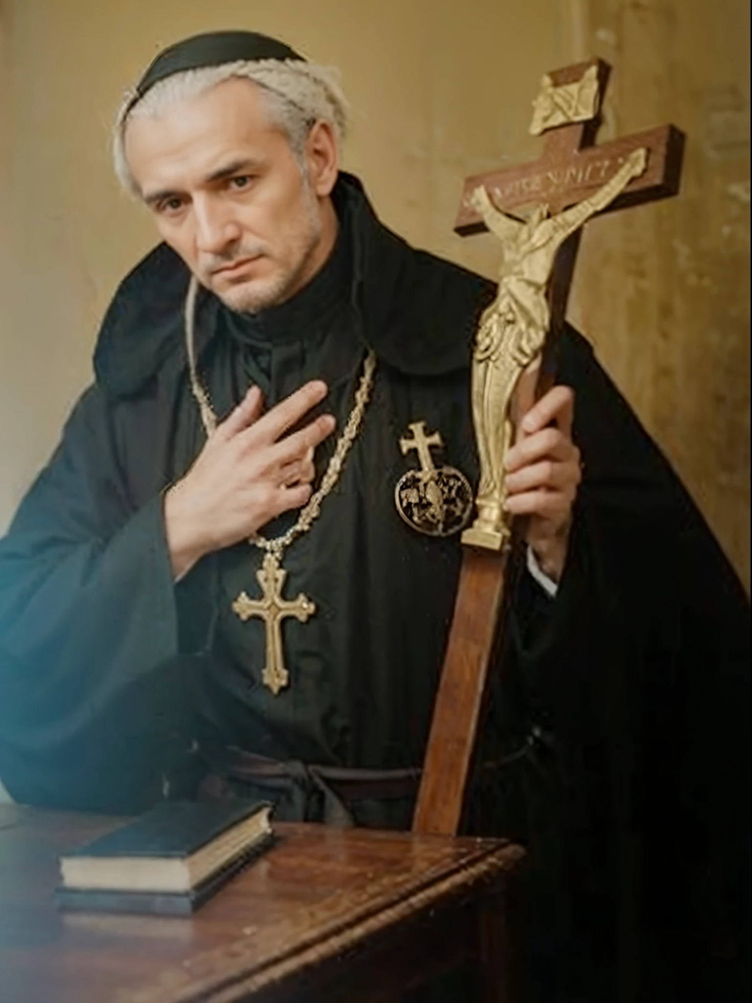 Realistic image of Saint Vincenzo Maria Strambi. He is a man