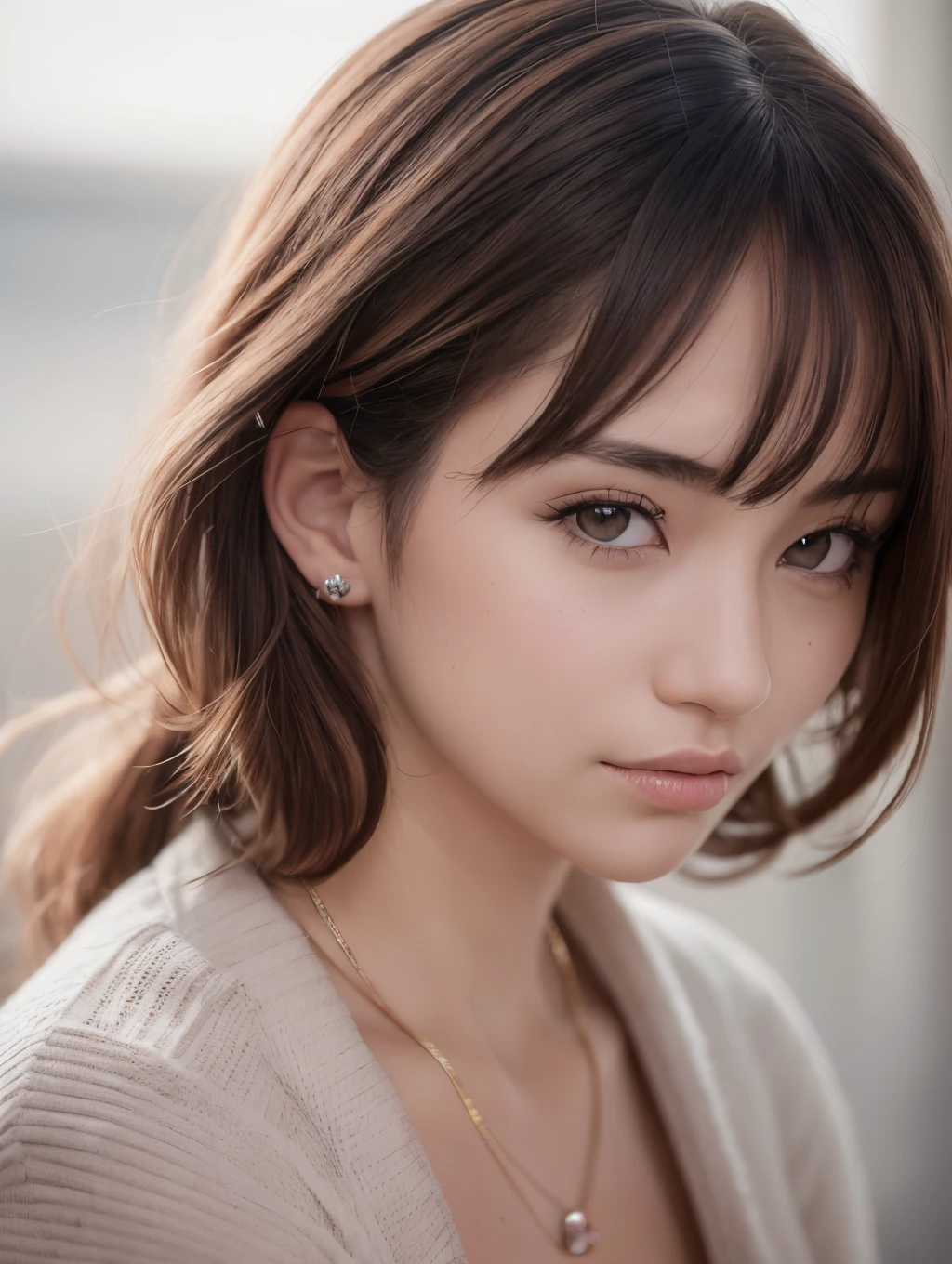 hyper-realistic and hyper-detailed picture of a beautiful and cute women that she has natrual beauty face and she like a model and Natural skin quality and color and The quality of the image should be as if it was taken by a mobile phone camera and The photo should be in such a way that the audience does not feel that the photo is artificial or fake --auto --s2