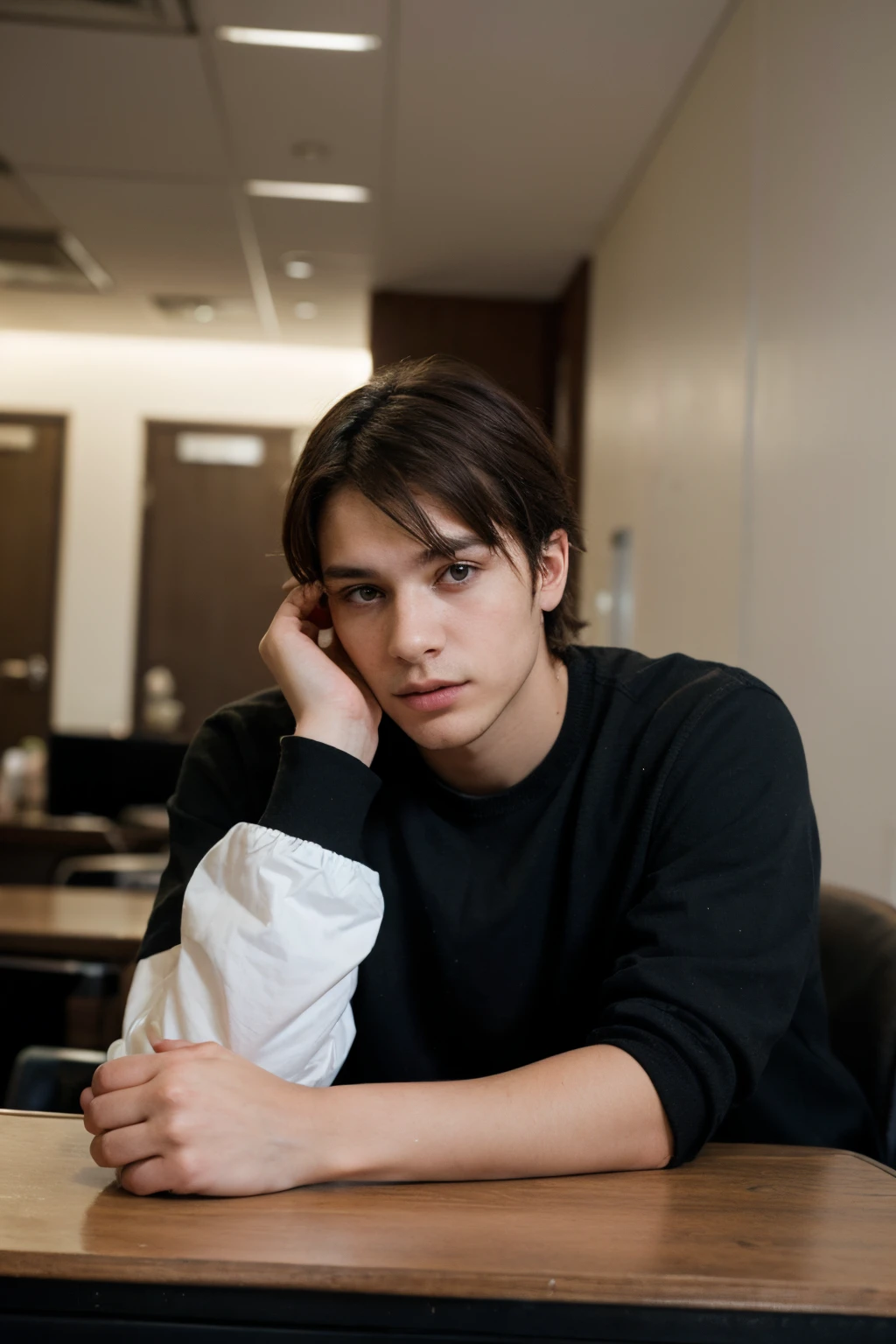 Write a quality prompt for using the AI image about a young man.