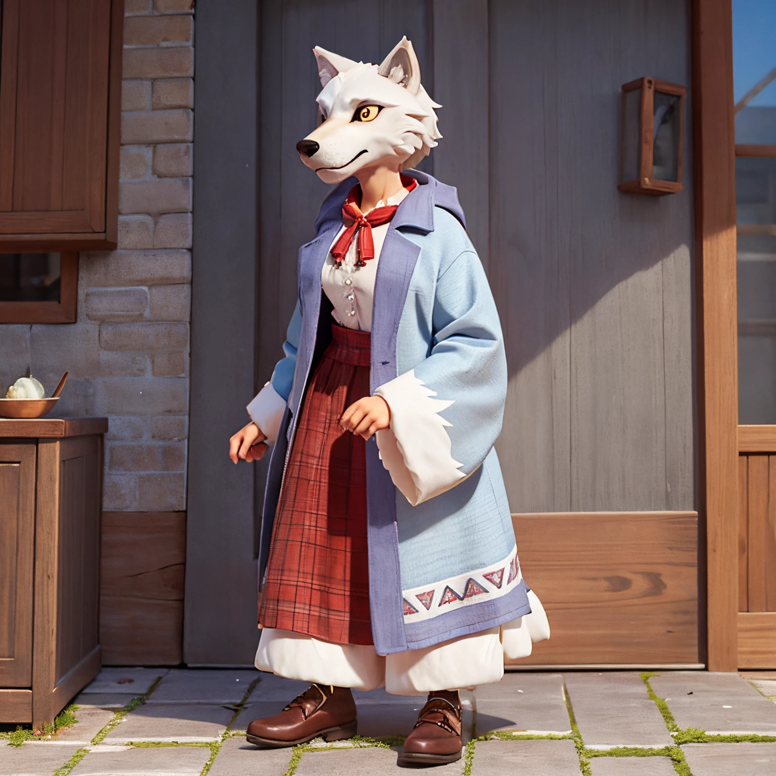 A wolf disguised in his grandmother's clothes