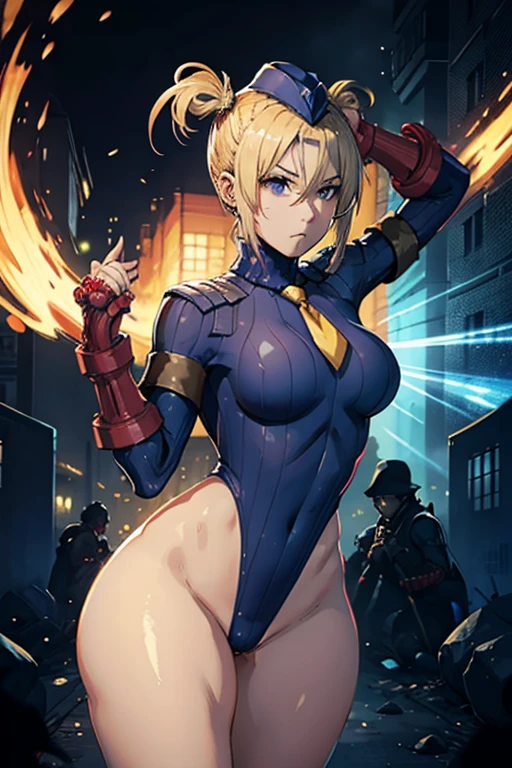 Masterpiece, Best Quality, Highly detailed, illustration, absurdres, street fighter, doll suit, shadaloo doll, dollsuit, girls, multiple girls, expressionless, blank eyes, looking at viewer, red gloves, emotionless, black latex, corrution, mind control, female combatant, full body, hypnotized, unhappy trance, full body suit, ribbed bodysuit, both arms at side, stand up straight, obey, perfect female body, extremely glossy latex, hypnosis, hypnoLora, empty eyes, Mind control device, oses, submissive_pose, standing, standing at attention, Slave, hat, necktie, from behiand, ass, bradamante, blonde hair, blue eyes, braid, french braid, long hair, twintails, two side up, Fate Grand Order, sweating body, Curvy physique, Thick body