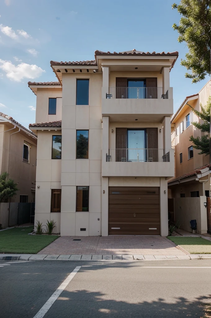 3-story house with a wide frontage.