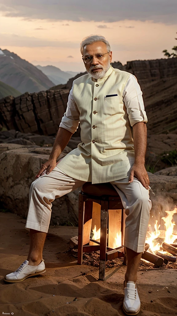 Narendra Modi with 6paks