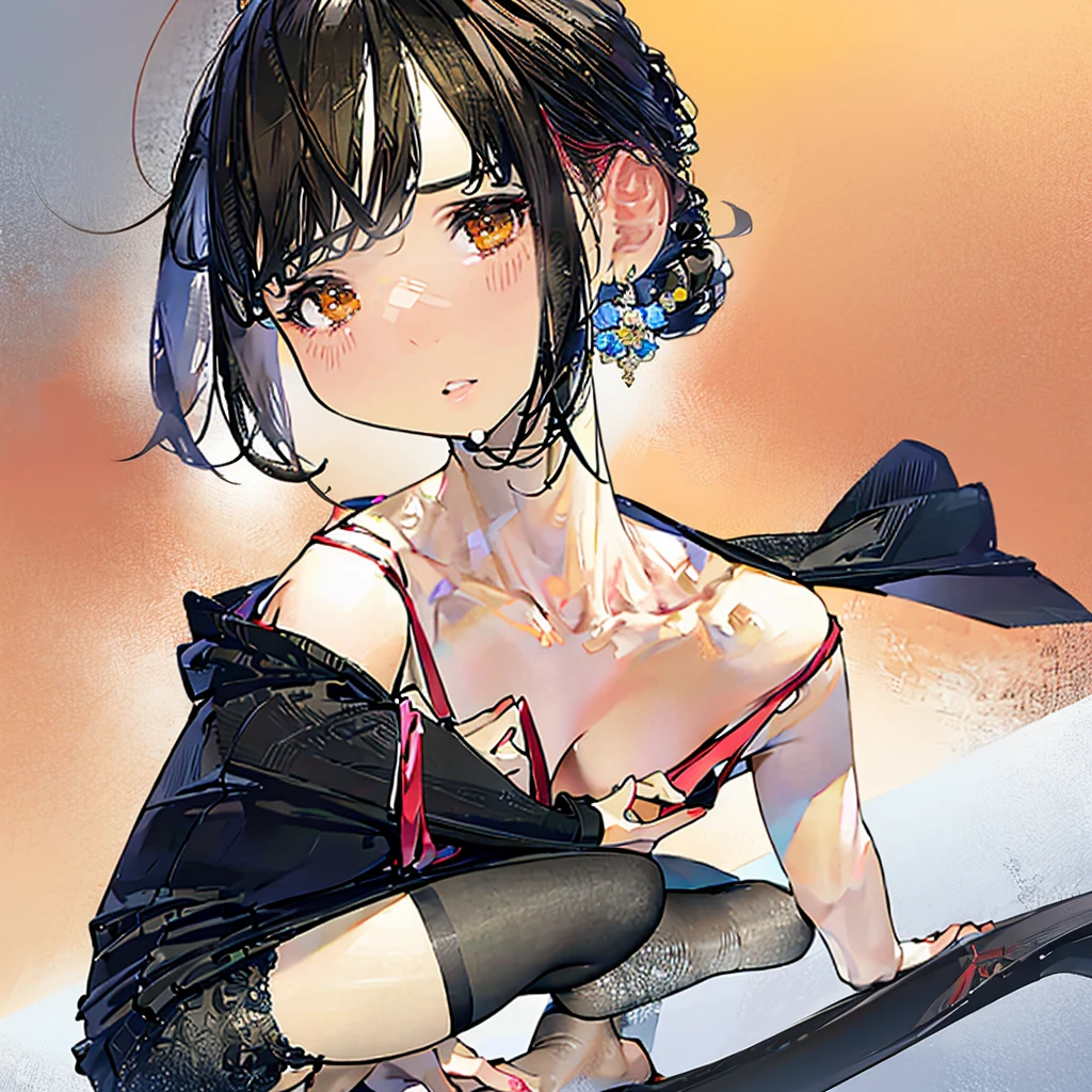 (a girl:1.1),(down on knees,extremely detailed:1.1),(sucking my dick:1.1),makima, POV,(best quality:1.2),ultra-detailed(realistic:1.37),(erotic,explicit:1.1),(intense passion:1.1),bright lighting,close-up shot,physically-based rendering,beautiful detailed eyes,beautiful detailed lips,long eyelashes,soft skin,lingerie,provocative pose. Beautiful figure, Skinny black pants, red hair, Orange Eyes, white shirt, sexypose, Realistic,