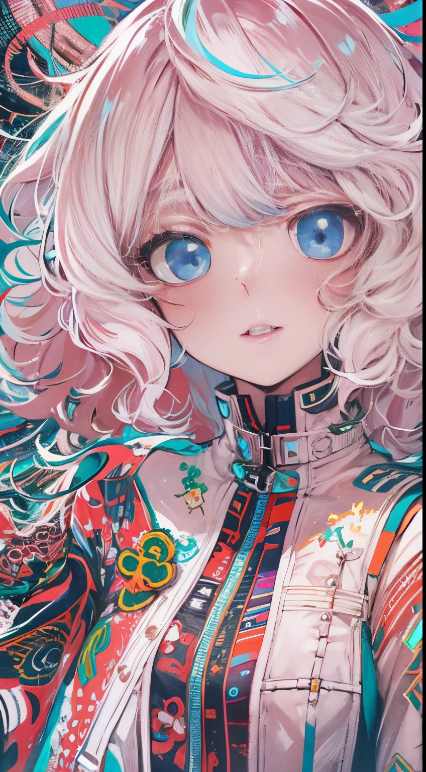 Captivating psychedelic horror, Trippy , body horror, Having , Real breasts, Surreal , LSD Trip, psychedelic , Colorful, {{{{santa costume,christmas, merry christmas, christmas tree}}}},2line hair,short bob cut,solo,colofull,skirt,jacket,harajuku wear, blue eyes,{{{{monochrome,+++) }}}} ,colorful dissolution,white hair,pink background,{{{oil painting}}},{{{high detailed light, sharp sketch}}},{{{cyberpunk}}},{{{dynamic pose}}},strong twist body,{{{cute anime face loli}}},{{{dynamic angle}}},pop toon, hair inner color,many line in hair,{{{{limit palette}}}}, ,minute detailed,1girl,{{{album cover}}},looking at viewer,((floating hair)),offcial art,{{{beautiful detailed eyes}}},{{{beautiful detailed face}}},{{{beautiful detailed hair}}},{{{colorful background}}},{{{beautiful detailed wear}}},{{{limited color fiber}}}, limited color many particle,{{{+disheveled hair, wind}}}, hyper-detailed finger, beautiful detailed face, wavy hair, asymmetrical hair