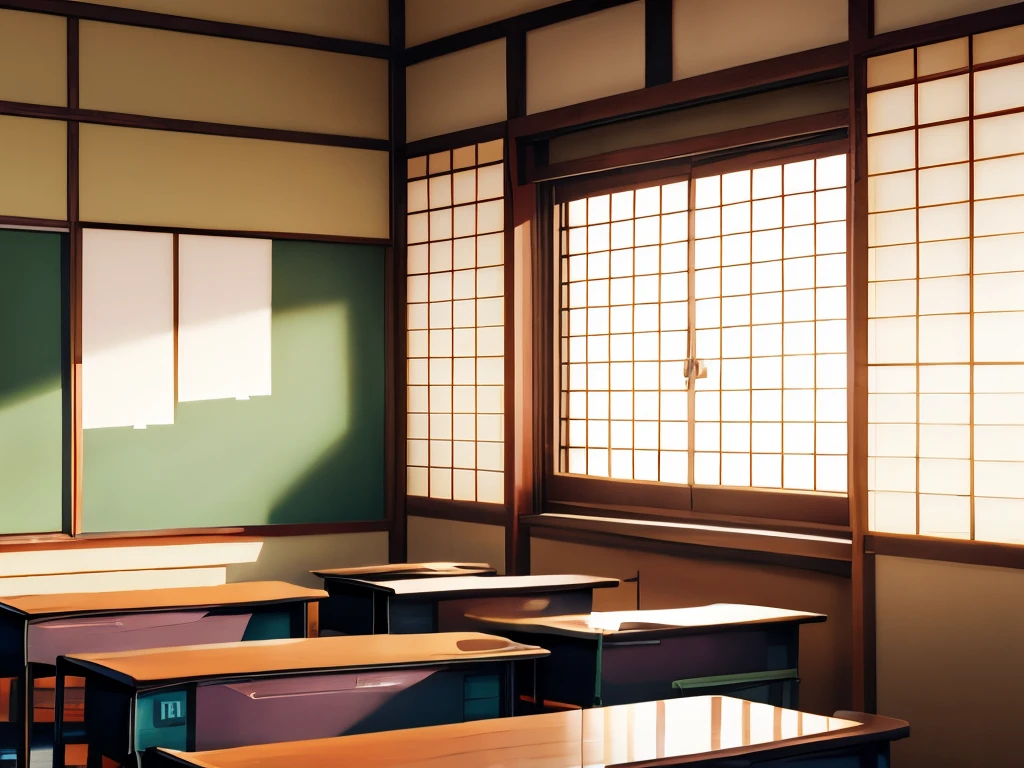 Japan School Classroom, window