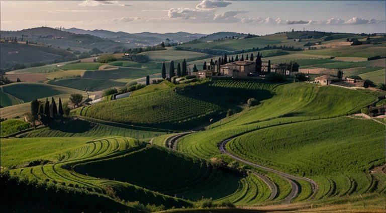 Tuscan paysage, cinematic