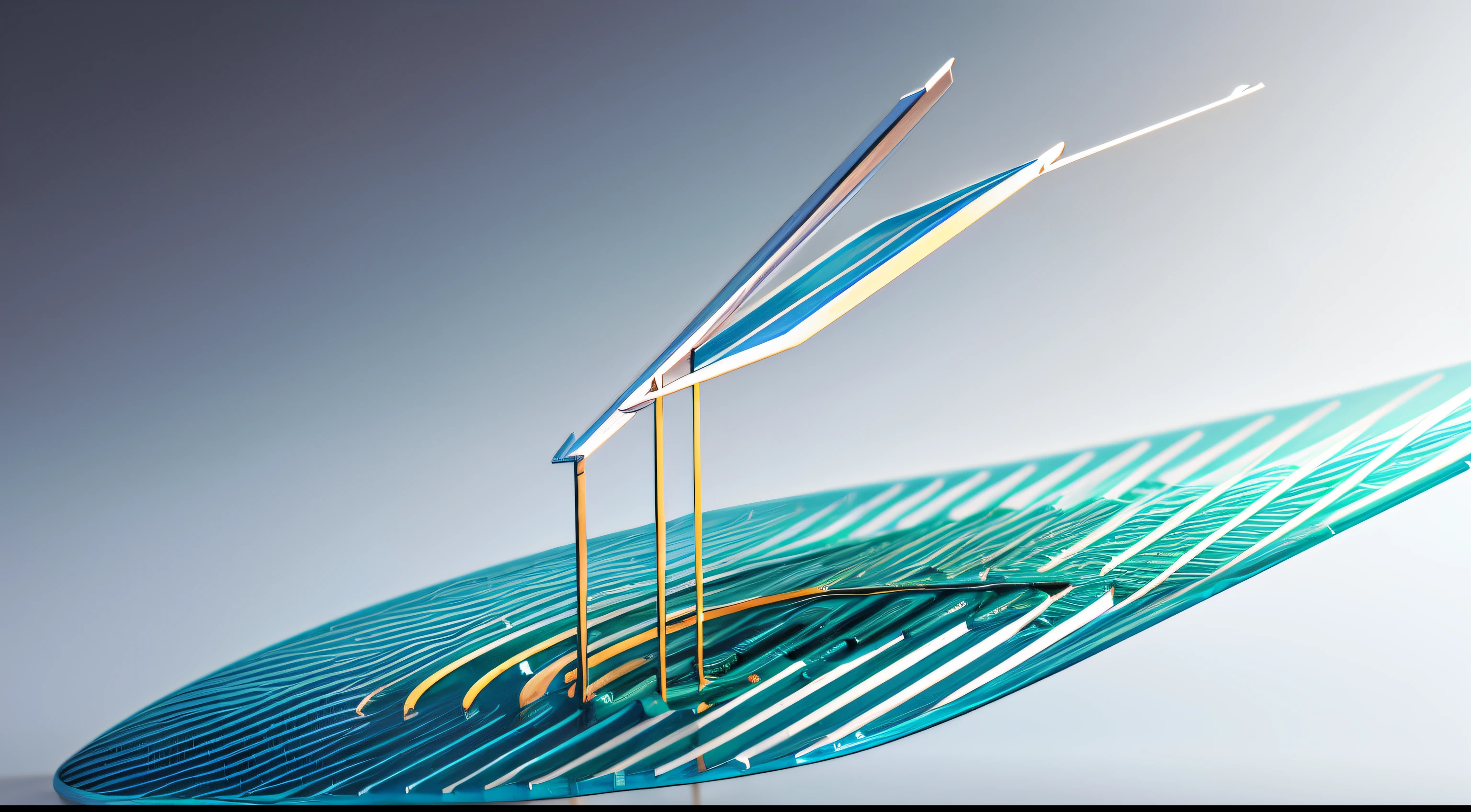 Engaging 3D visualization featuring stunning graphs、glinting