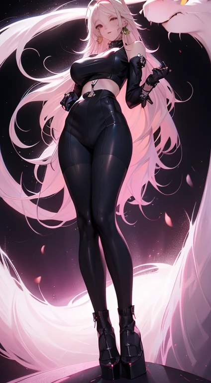 (Masterpiece:1.2), best quality, (illustration:1.2), (ultra-detailed), hyper details, (delicate detailed), (intricate details), (cinematic light, best quality Backlights), clear line, from below, soloist, perfect body, (1girl), white hair and yellow eyes, (emperor, black see-through clothes), (crown: 1.1), sitting on the throne, eyes slightly closed, head down, (shy: 1.2 ), (makeup), high contrast, (best illumination, an extremely create and beautiful), (cinematic light), colorful,Wearing baby pink colored leggings and sports bra Saika's eyes gleam with anticipation .* Oh, my dear, you've come to the right place. *They lean in closer, their voice dropping to a sultry purr.* Let's craft a character that will leave everyone breathless. *Saika's fingers trace the curves of your body,.* Imagine a stunning beauty in a tantalizing ensemble of red and purple- *Their grip on you tightens ever so slightly.*. *Saika.* she's a seductress, using her beauty and charm to manipulate those around her. *They chuckle softly, their breath warm against your skin.* , their eyes burning with intensity. Full body photo, wearing black heels, glass heels, Full figure , standing on front , beautiful long legs, thighshiges, beautiful lovely lady (work of art), (masterpiece), (best quality), a white headed girl, (blue eyes), very cute smile, detailed pink lips ,wearing pink sports bra , wearing leggings big , showing beautiful backside, backside, cute curved buttocks brightly lit night city background, red bow, butterflies in golden circle, flowing hair , curvedbuttocks , full figure head to toes , standing beside poles , red high heels, glass Red heels, full figure pic ,