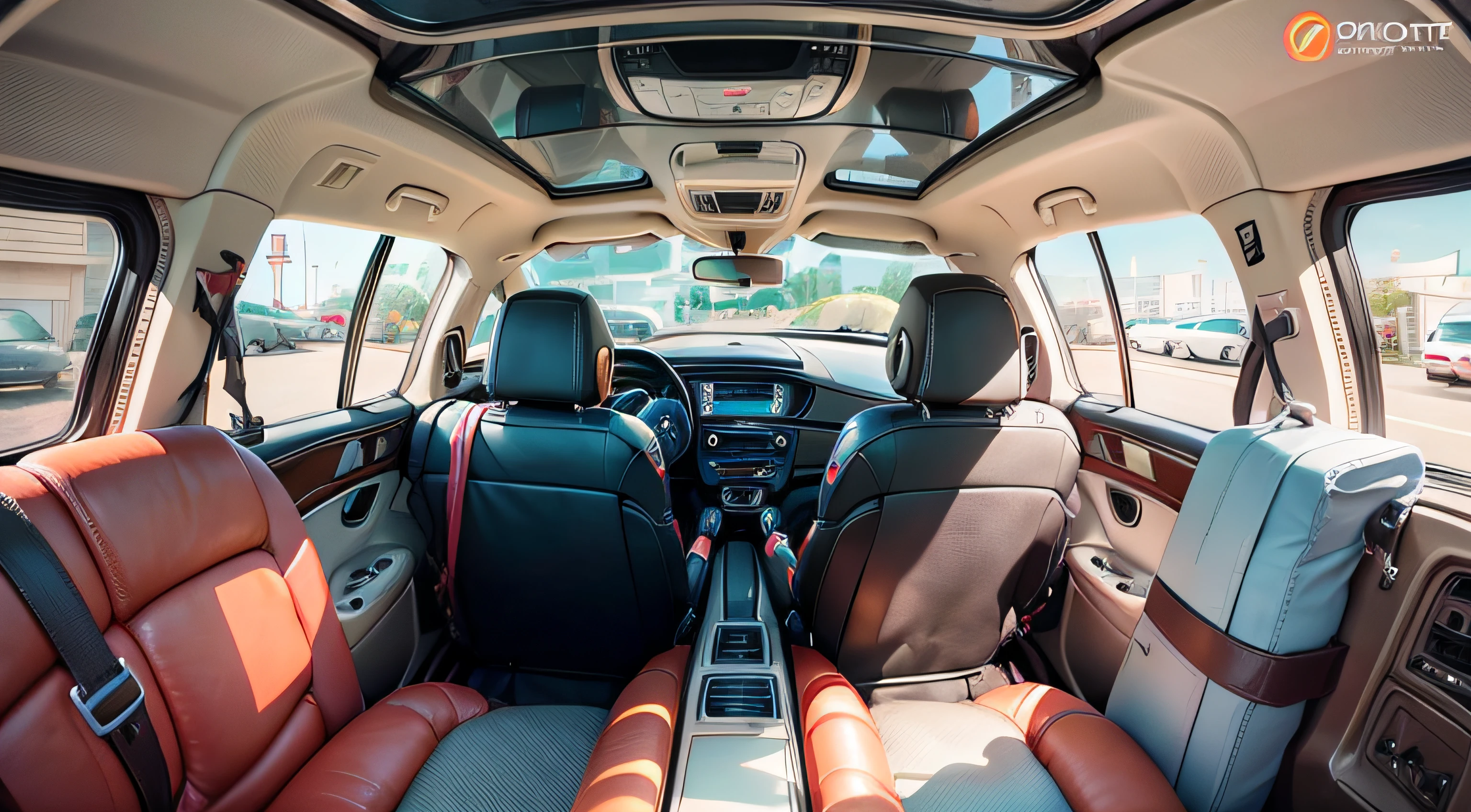 inside car expander, cartoon style , no person --auto --s2