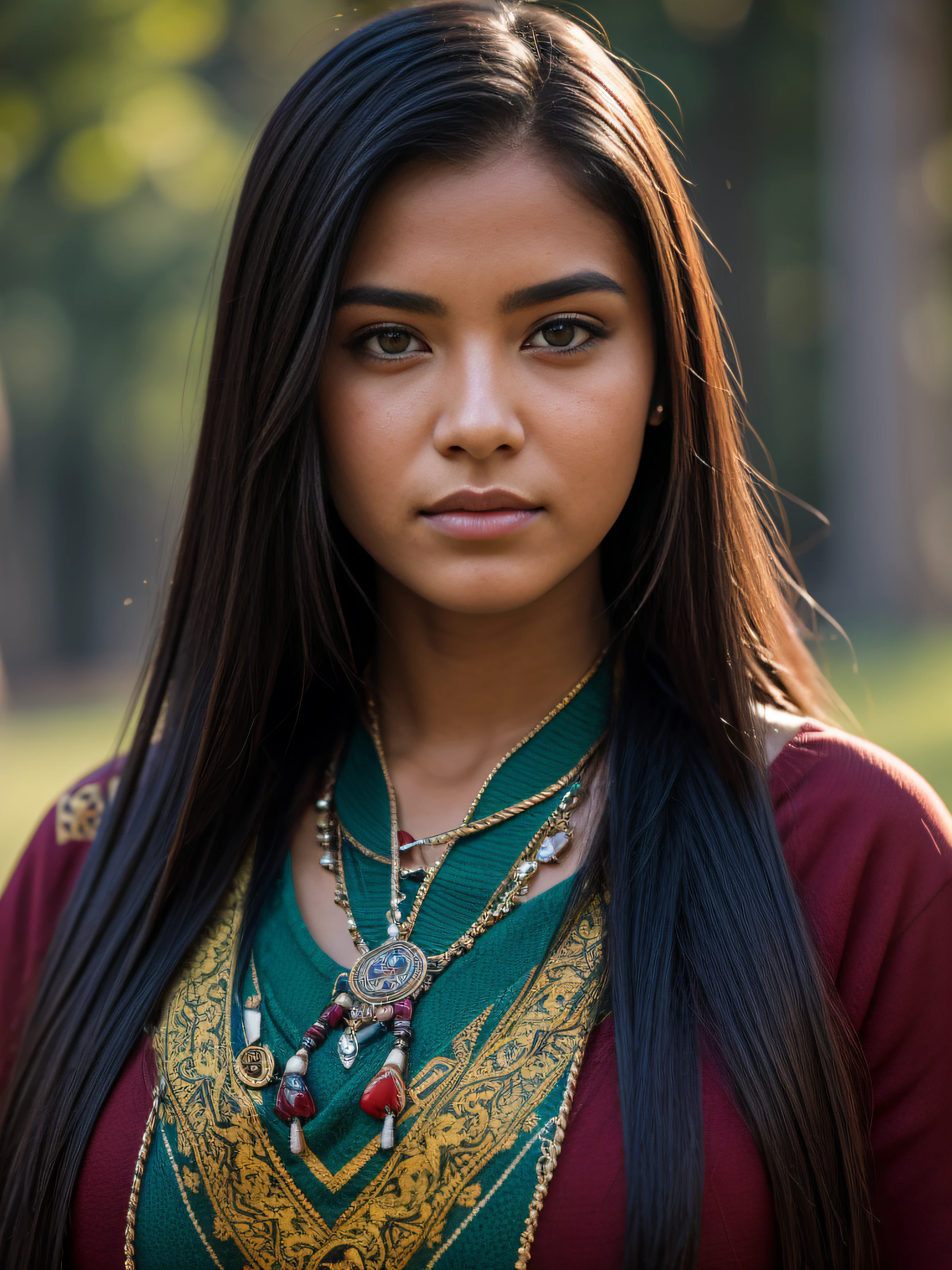 Most beautiful native American girl, small_nostril, large_eyes:1.3, looking_at_viewer