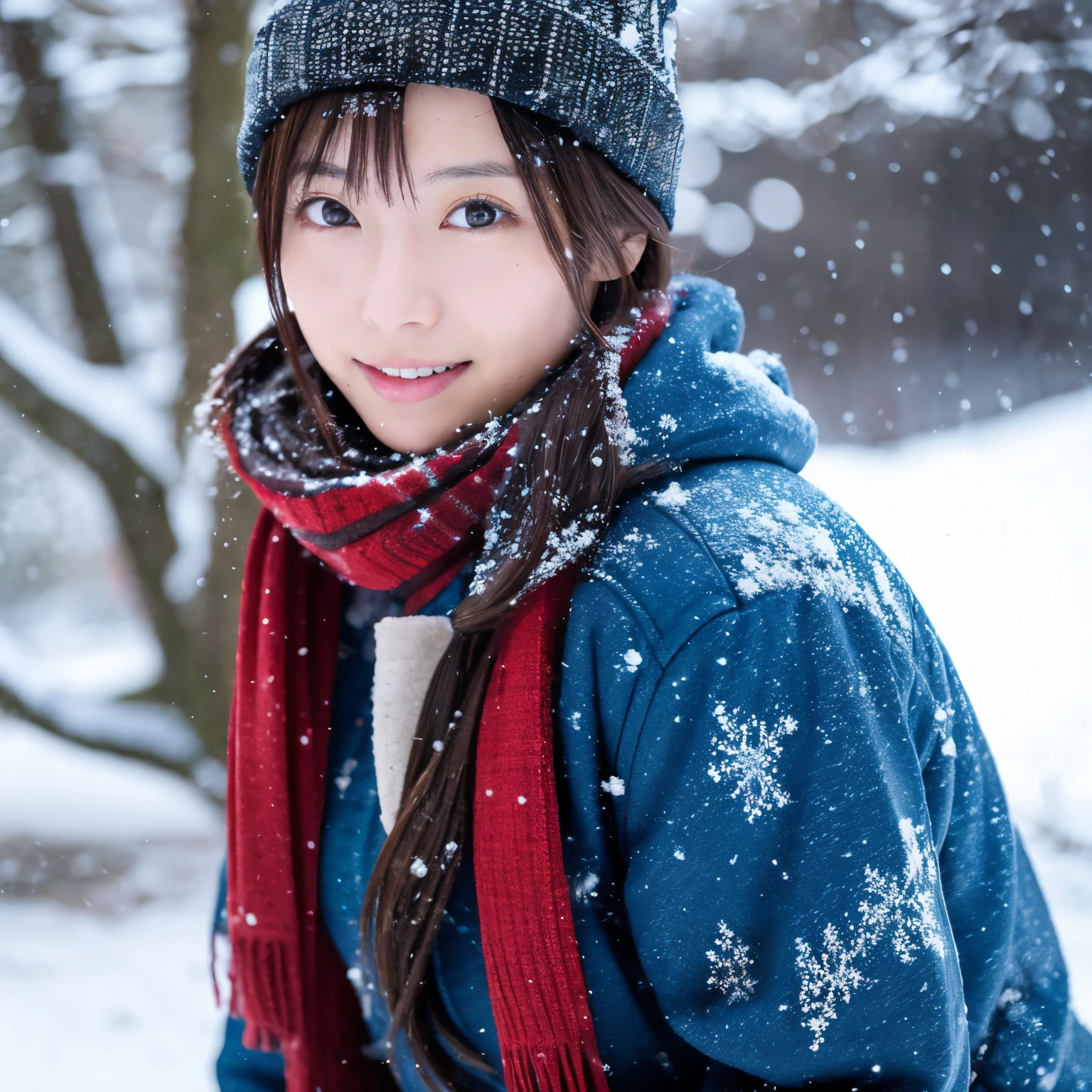 Japanese women who look good in snow