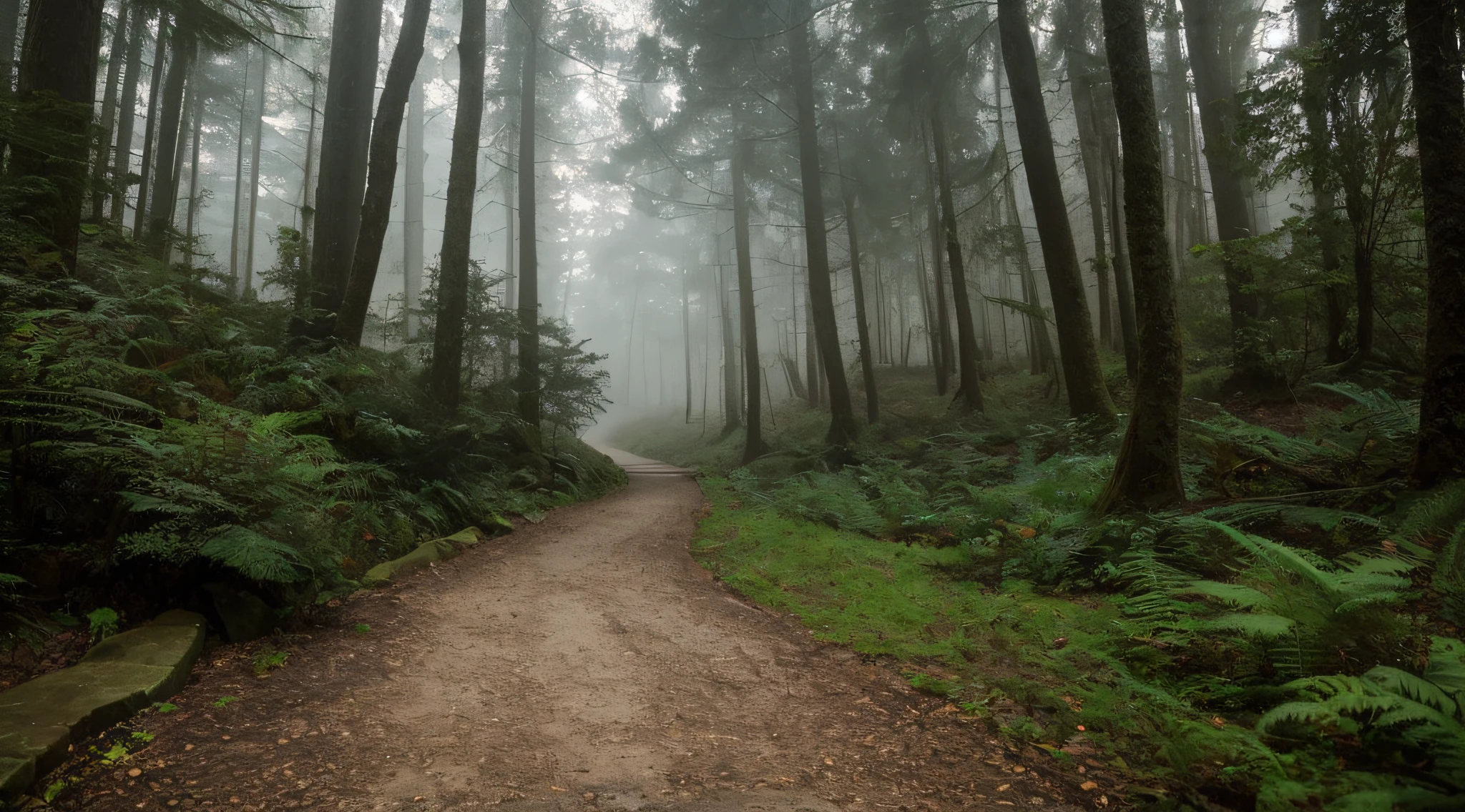 Use a captivating image of a winding path disappearing into a misty forest. The path represents life's journey, disappearing into the unknown, conveying the idea of embracing uncertainty as an adventure.