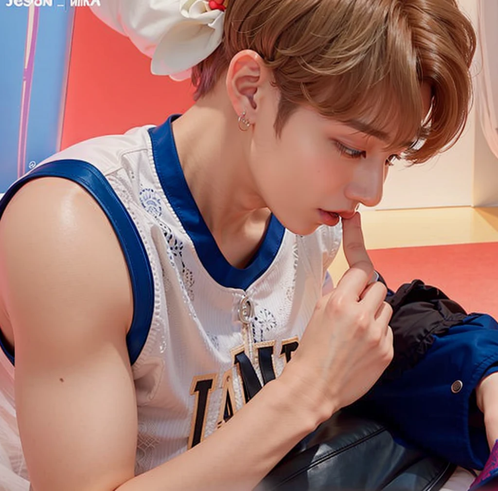 Un hombre araffado con una camisa azul y blanca se cepilla los dientes., Cai Xukun, Jung Jaehyun, Jimin\Nariz griega de, Jimin\labios regordetes, Parque Jimin, Taehyung comiendo papas fritas Gucci, Kim Doyoung, Cara precisa de Jimin, Jimin, ❤🔥🍄🌪, inspirado por Bian Shoumin, Jovencitos, Yanjun Chengt
