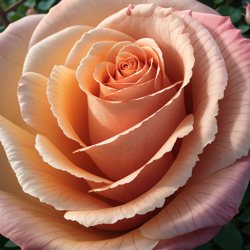 A close-up shot of a rose blooming in full bloom